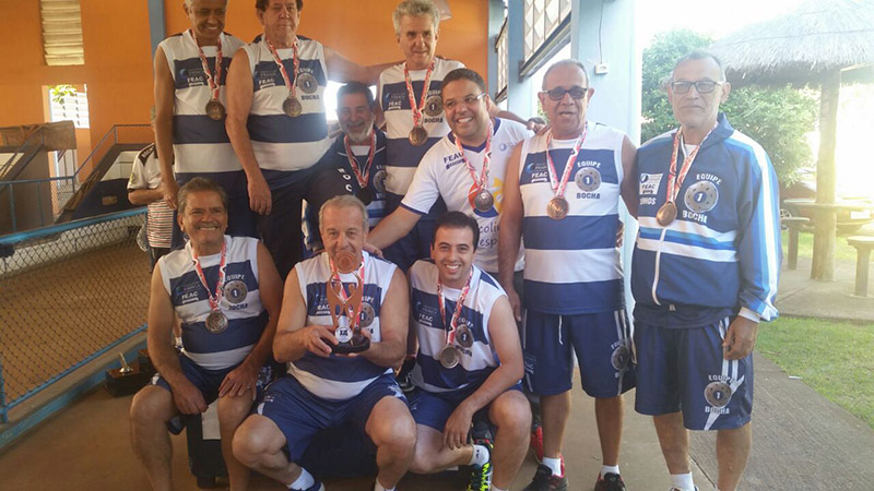 Equipe de bocha de Franca conquistou o bronze no torneio regional (foto: divulgação)